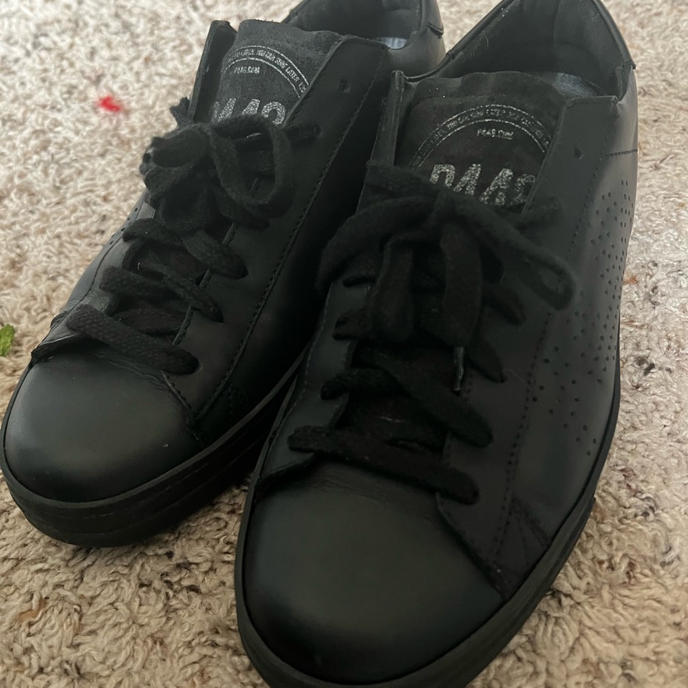 P448 black tennis. Just clearing my closet. Thank you for your interest. Size 38